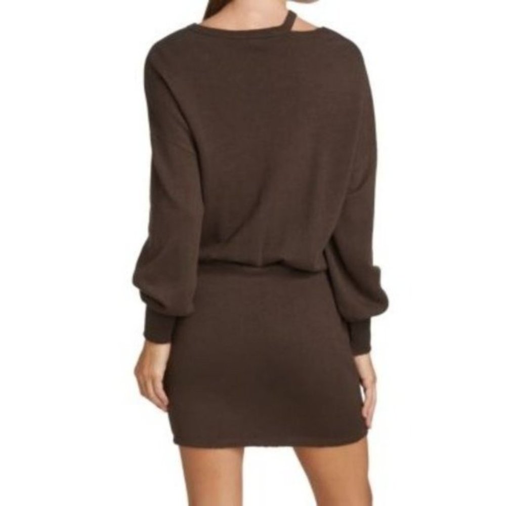 N:PHILANTHROPY Alexandria Sweatshirt Dress in Chocolate NWT Medium - Picture 7 of 10
